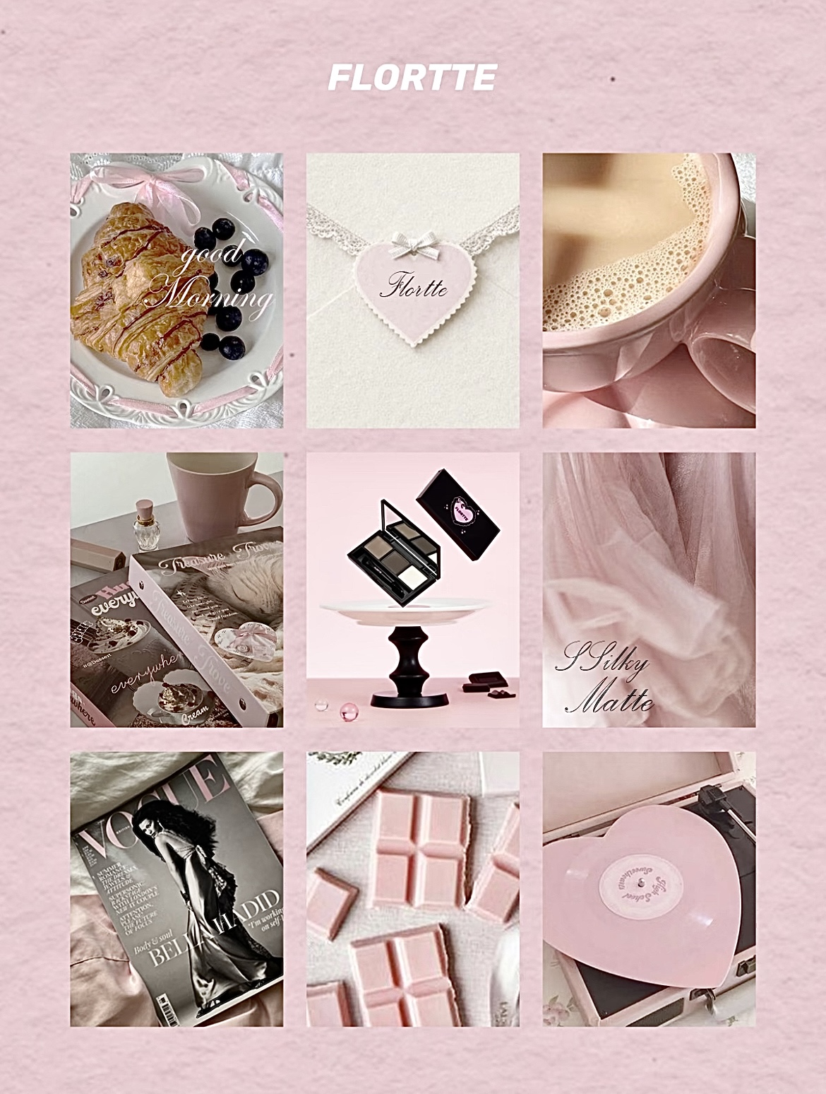 Flortte brand moodboard